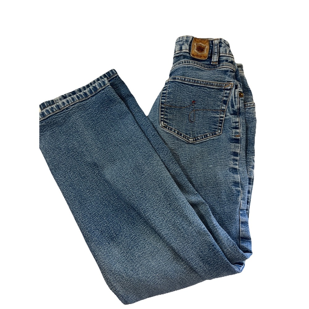 Jag Women's Jeans Size O Petite Blue Denim Mid Rise Straight Cotton‎ Blend  VTG